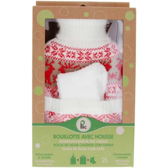 Plic Care Bouillotte avec Housse 2 L + Chaussettes
