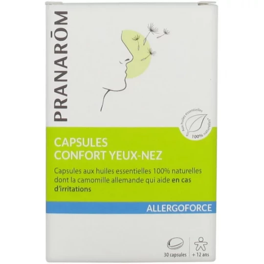 Pranarôm Allergoforce Capsules Confort Yeux-Nez Capsules x 30