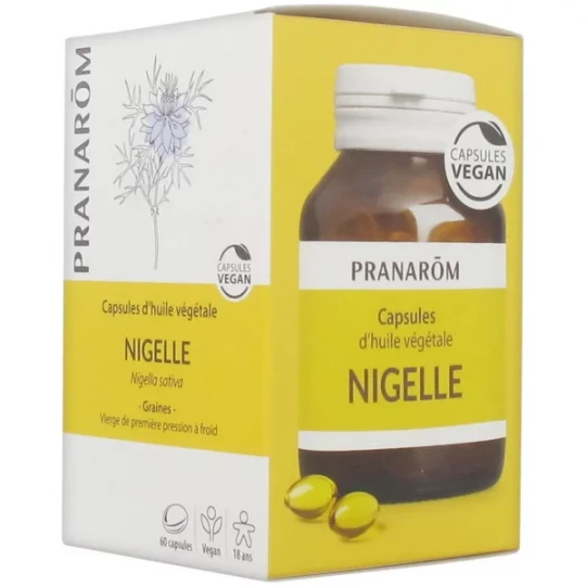 Pranarôm Capsules d'Huile Végétale Nigelle Capsules x 60