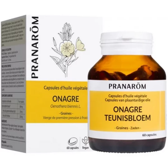 Pranarôm Capsules d'Huile Végétale Onagre Capsules x 60