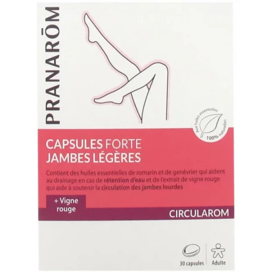Pranarôm Circularom Capsules Forte Jambes Légères Capsules x 30