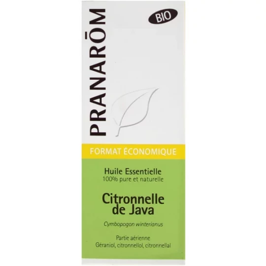 Pranarôm Huile Essentielle Citronnelle de Java (Cymbopogon winterianus) Bio 30 ml