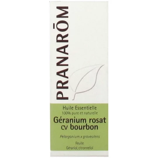 Pranarôm Huile Essentielle Géranium Rosat cv Bourbon (Pelargonium x graveolens) 10 ml