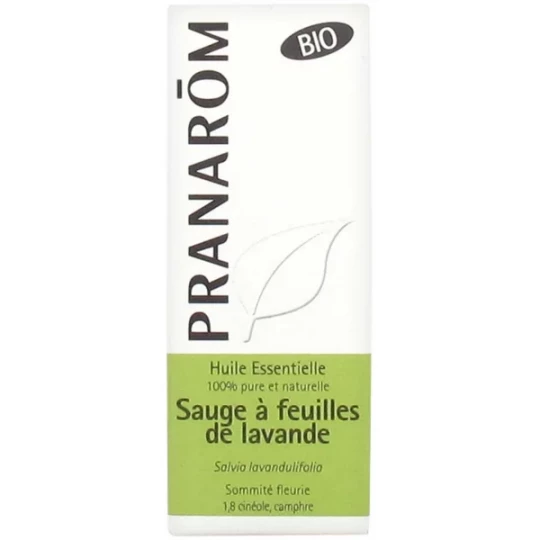 Pranarôm Huile Essentielle Sauge à Feuilles de Lavande (Salvia lavandulifolia) Bio 10 ml