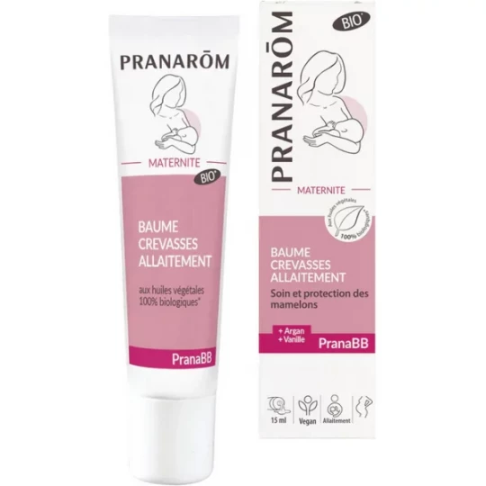 Pranarôm PranaBB Baume Crevasses Allaitement Bio 15 ml