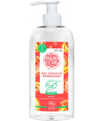 Pulpe de Vie Gel Douche Énergisant Pamplemousse Bio 400 ml