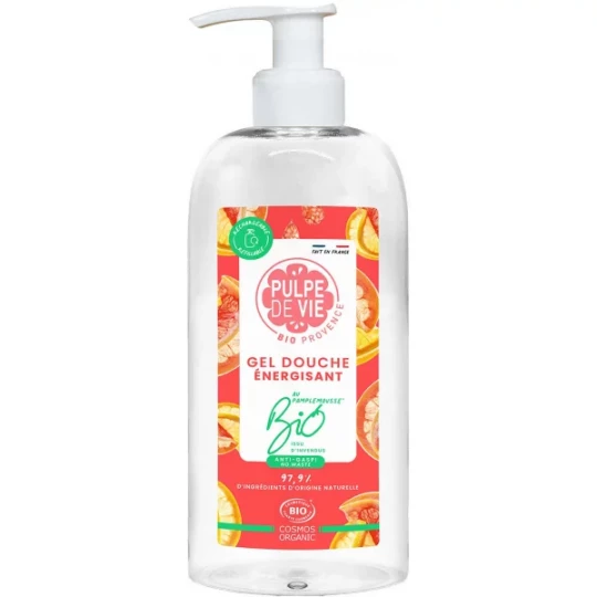 Pulpe de Vie Gel Douche Énergisant Pamplemousse Bio 400 ml