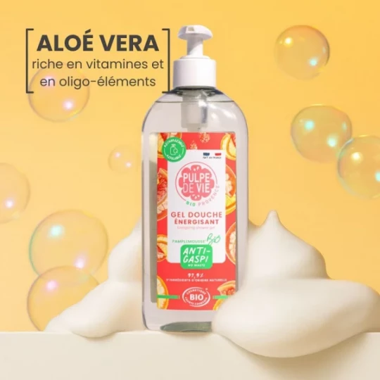 Pulpe de Vie Gel Douche Énergisant Pamplemousse Bio 400 ml - image 3
