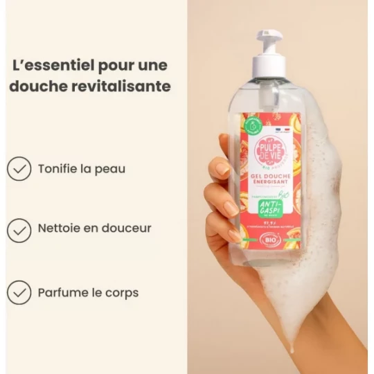 Pulpe de Vie Gel Douche Énergisant Pamplemousse Bio 400 ml - image 5
