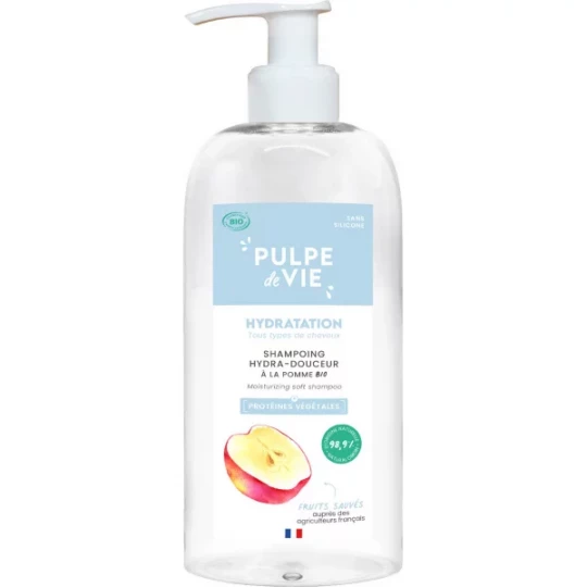 Pulpe de Vie Shampoing Hydratant Doux Pomme Bio 400 ml