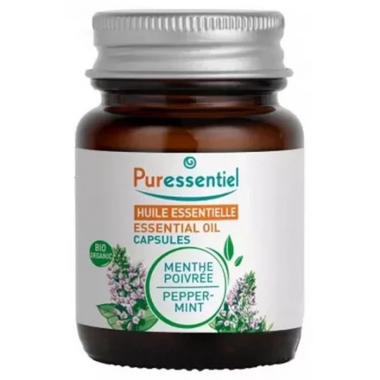 Puressentiel Huile Essentielle Menthe Poivrée (Mentha x piperita) Bio Capsules x 60