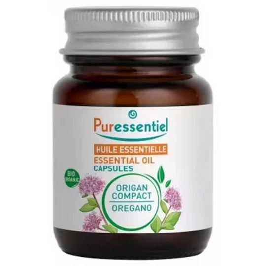 Puressentiel Huile Essentielle Origan Compact (Origanum compactum) Bio Capsules x 60