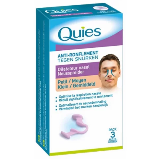 Quies Anti-Ronflements Dilatateur Nasal Petit Moyen