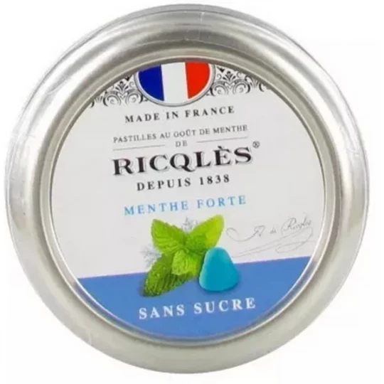 Ricqlès Pastilles à la Menthe Forte Sans Sucre 45 g