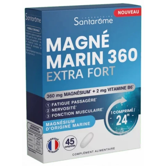 Santarome Magné Marin 360 Extra Fort Comprimés x 45
