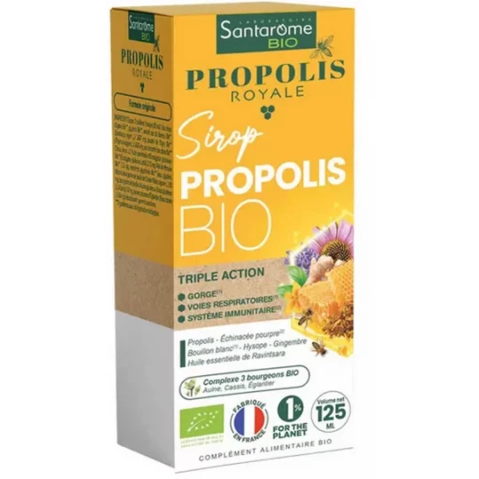 Santarome Propolis Royale Sirop Propolis Bio 125 ml