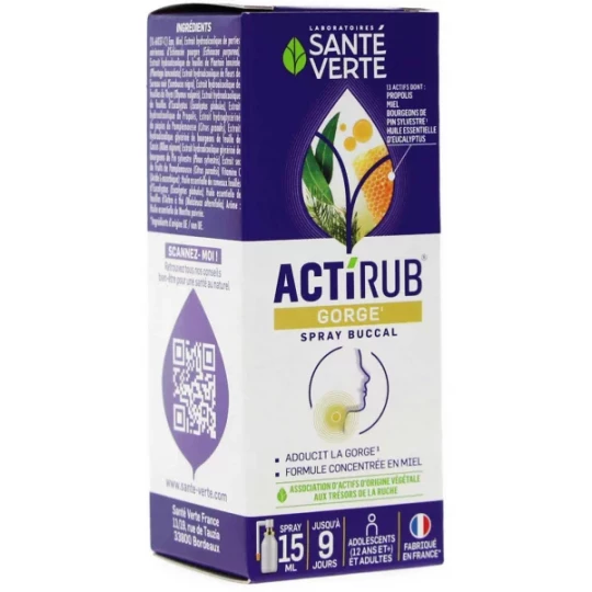 Santé Verte Actirub Spray Buccal 15 ml
