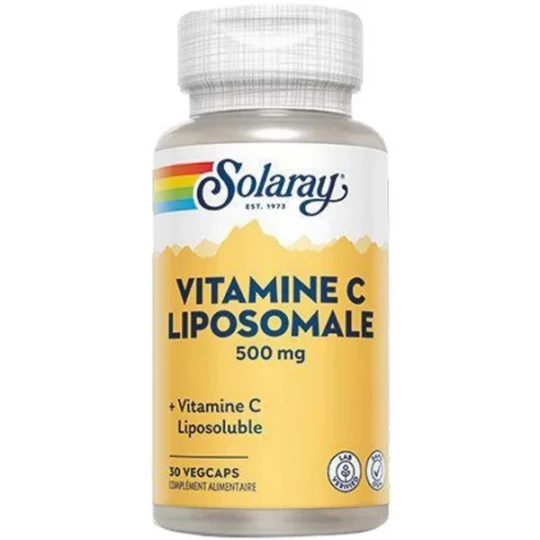 Solaray Vitamine C Liposomale 500 mg Capsules Végétales x 30
