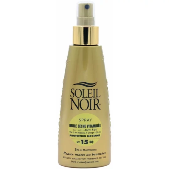 Soleil Noir Huile Sèche Vitaminée SPF15 Spray 150 ml