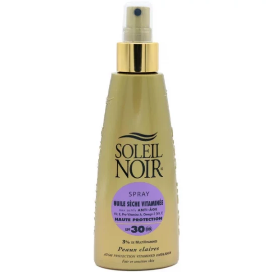 Soleil Noir Huile Sèche Vitaminée SPF30 Spray 150 ml