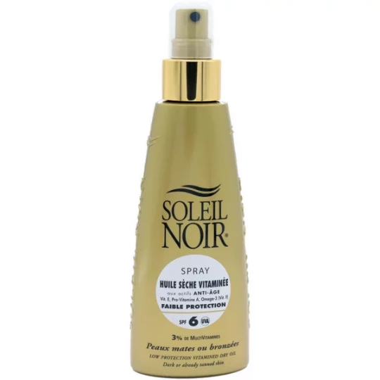 Soleil Noir Huile Sèche Vitaminée SPF6 Spray 150 ml