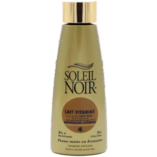 Soleil Noir Lait Vitaminé Bronzage Intense 4 150 ml