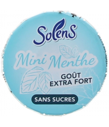 Solens Mini Menthe Bonbons Goût Extra Fort Sans Sucres 11,5 g