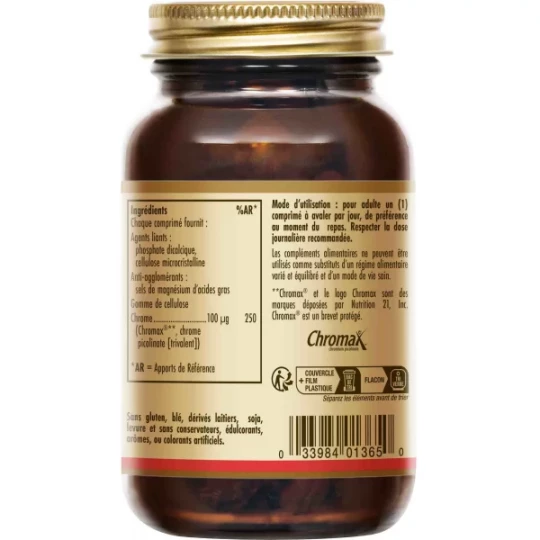 Solgar Chrome Picolinate 100 µg Comprimés x 90 - image 2