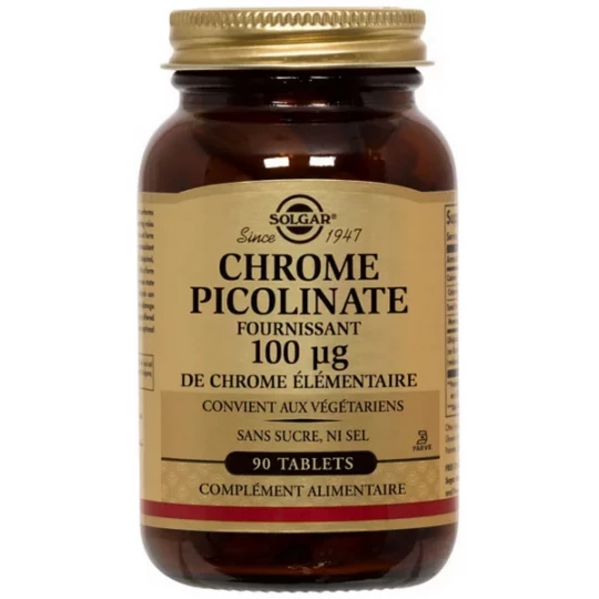 Solgar Chrome Picolinate 100 µg Comprimés x 90 - image 3