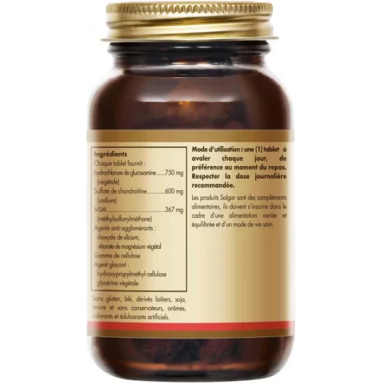 Solgar Extra Concentré Glucosamine Chondroïtine MSM Comprimés x 60 - image 2