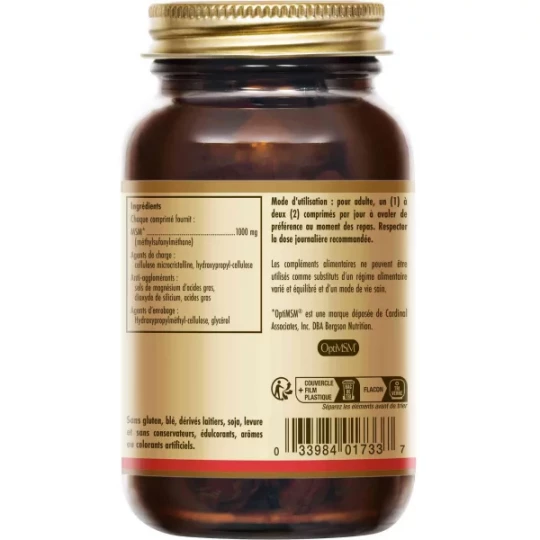 Solgar MSM 1000 mg Comprimés x 60 - image 2