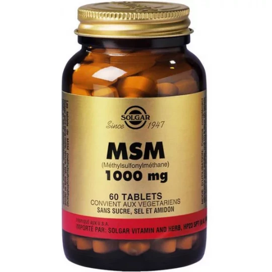 Solgar MSM 1000 mg Comprimés x 60 - image 5