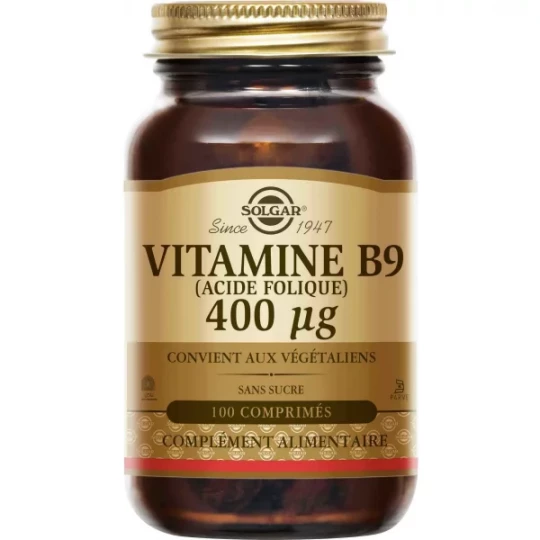 Solgar Vitamine B9 (Acide Folique) 400 µg Comprimés x 100