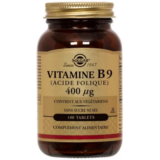 Solgar Vitamine B9 (Acide Folique) 400 µg Comprimés x 100 - image 3