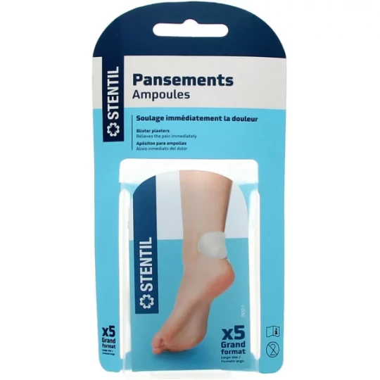 Stentil Pansements Ampoules Grand Format Pansements x 10