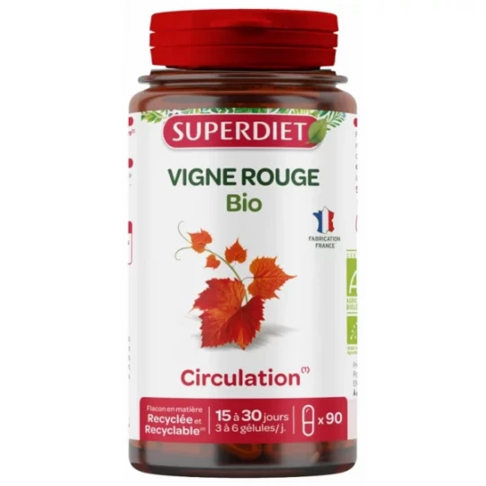 Superdiet Vigne Rouge Bio Gélules x 90