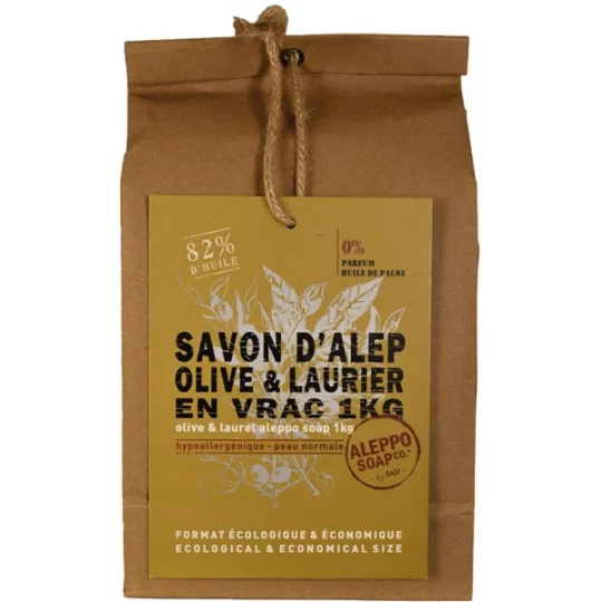 Tadé Savon d'Alep Olive et Laurier en Vrac 1 kg