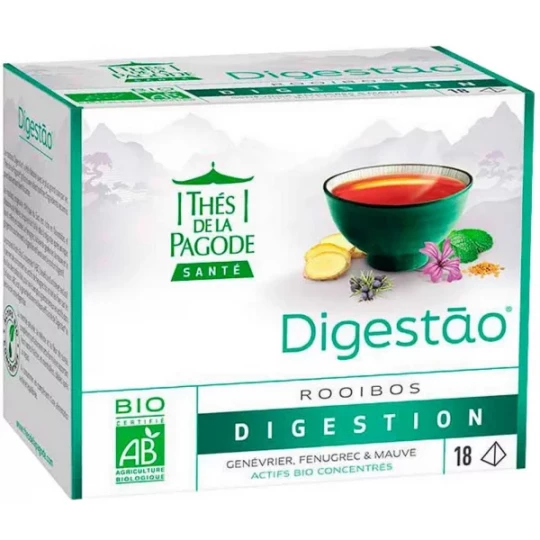 Thés de la Pagode Digestao Rooibos Digestion Bio Sachets x 18