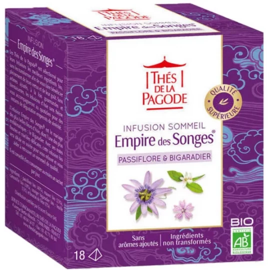 Thés de la Pagode Infusion Empire des Songes Bio Sachets x 18