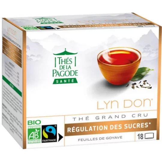 Thés de la Pagode Lyn Don Thé Grand Cru Régulation des Sucres Bio Sachets x 18