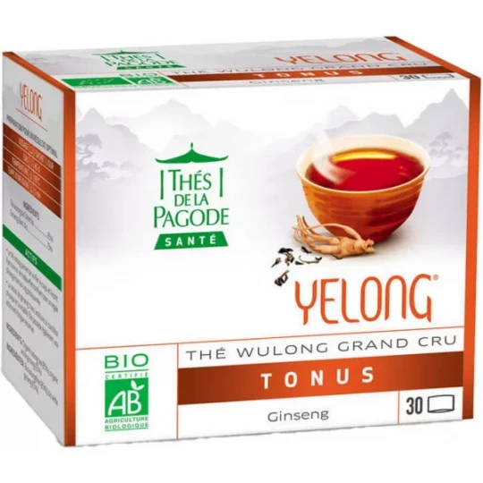 Thés de la Pagode Yelong Thé Wulong Grand Cru Tonus Bio Sachets x 30