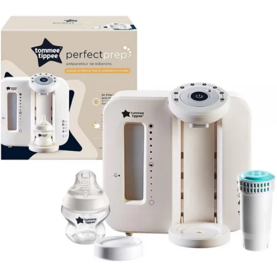 Tommee Tippee Perfect Prep - Préparateur De Biberons - Prépare Un Biberon En 90 Secondes, Jour Et Nuit - Filtre Antibactérien - Application Connectée - Bleu Ardoise