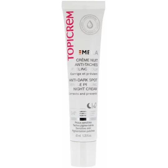 Topicrem MELA Crème Nuit Anti-Taches Peeling Doux 40 ml