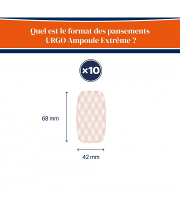 Urgo Ampoules Extrême Pansements Grand Format x 10