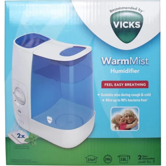Vicks Humidificateur d'Air à Vapeur Chaude VH845E2