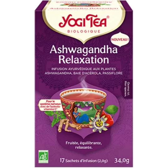 Yogi Tea Ashwagandha Relaxation Bio Sachets x 17