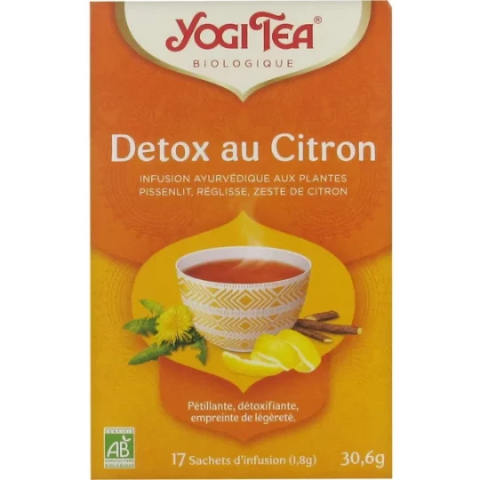 Yogi Tea Détox au Citron Bio Sachets x 17