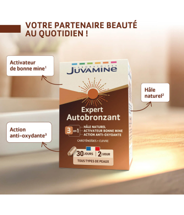 Juvamine Expert Bronzage Autobronzant Gélules x 60