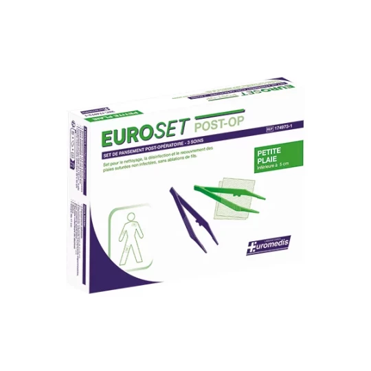 Euromedis Euroset Pansements Post Opératoire Petite Plaie x 3