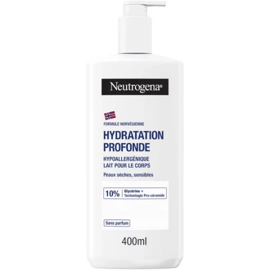 Neutrogena Lait Corps Hydratation Hypoallergénique 400 ml
